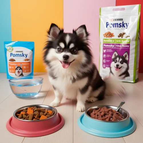 Best pomsky diet wet and dry food 