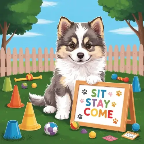 raising a pomsky training 