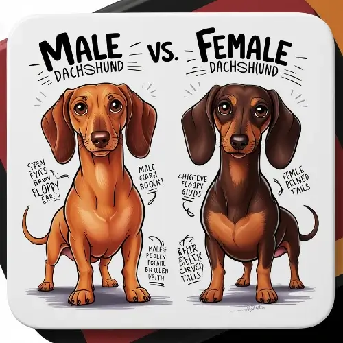 Male dachshund vs female dachshund