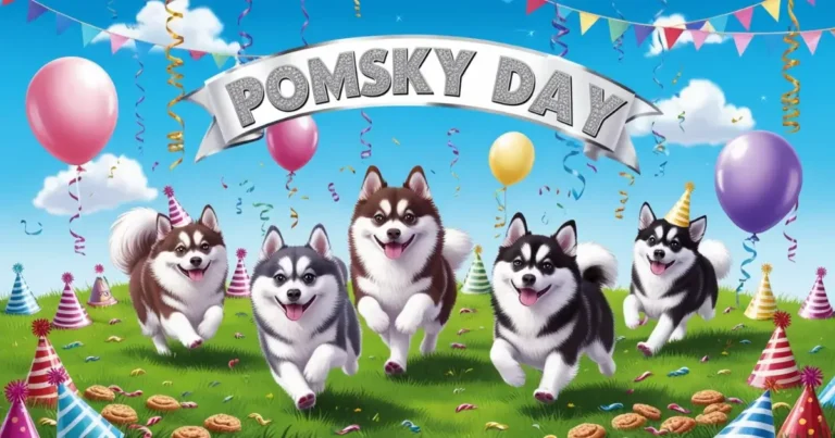 Pomsky day celebration