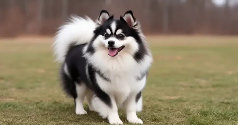 Pomsky family dog