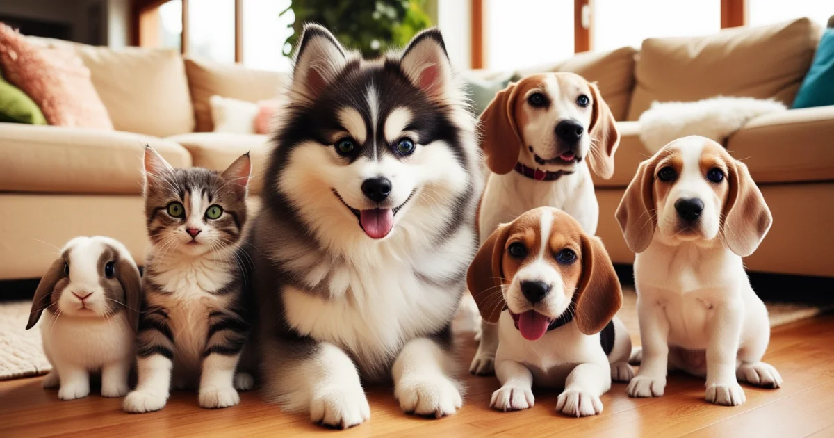 Pomsky with other pets