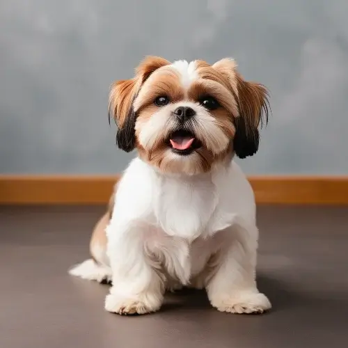 Shih Tzu panting and shaking