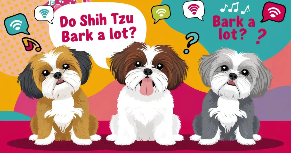 Shih Tzu dogs bark