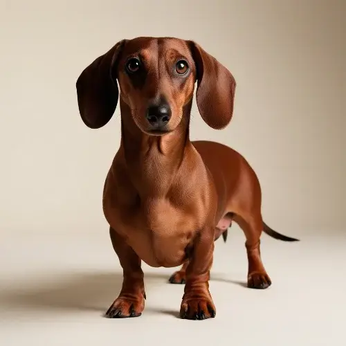 Smooth coat Dachshund dog