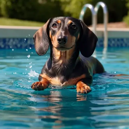 Training Dachshunds Dog to swim safely