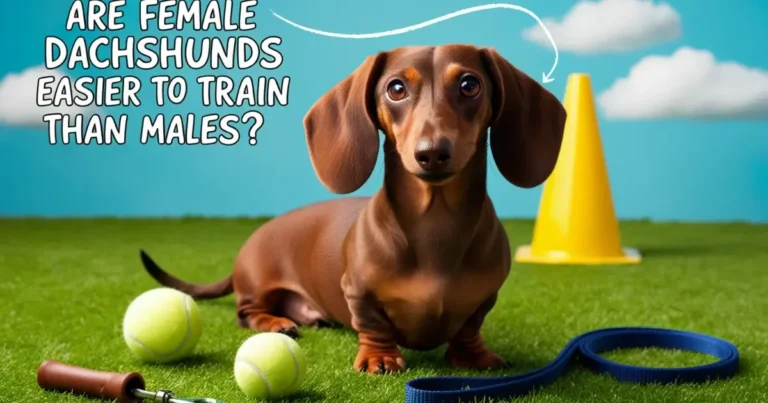 are female dachshund easier to train than male