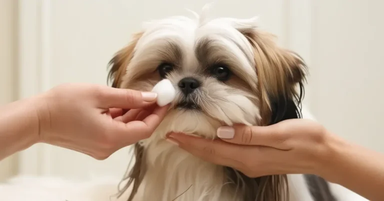 clean Shih Tzu eyes